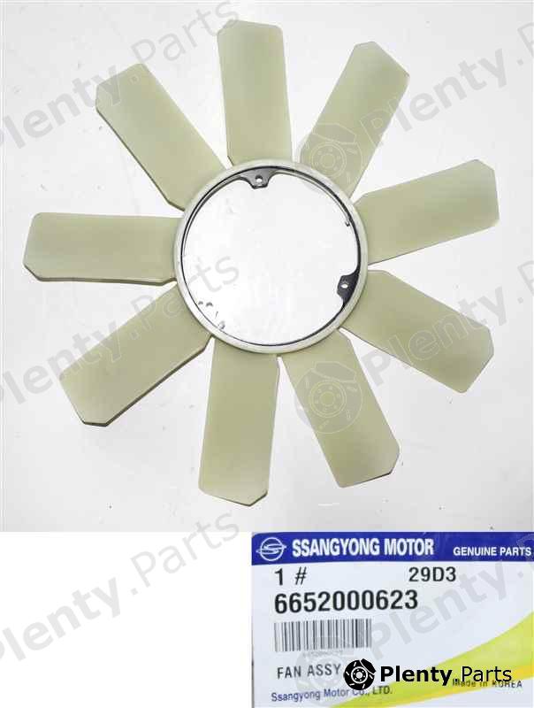Genuine SSANGYONG part 6652000623 Fan Wheel, engine cooling