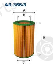  FILTRON part AR366/3 (AR3663) Air Filter
