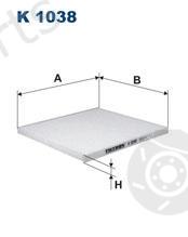  FILTRON part K1038 Filter, interior air