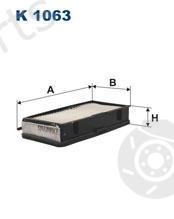  FILTRON part K1063 Filter, interior air