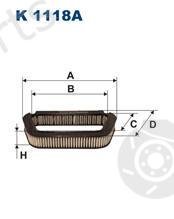  FILTRON part K1118A Filter, interior air