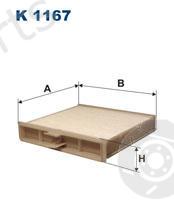  FILTRON part K1167 Filter, interior air