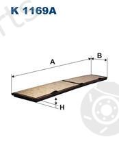  FILTRON part K1169A Filter, interior air