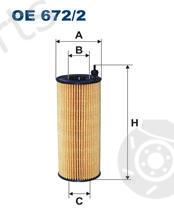  FILTRON part OE672/2 (OE6722) Oil Filter