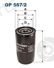  FILTRON part OP567/2 (OP5672) Oil Filter