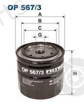  FILTRON part OP567/3 (OP5673) Oil Filter