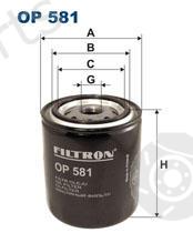  FILTRON part OP581 Oil Filter