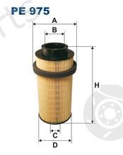  FILTRON part PE975 Fuel filter