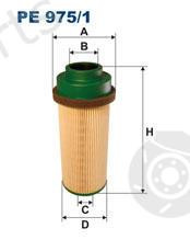  FILTRON part PE975/1 (PE9751) Fuel filter