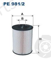  FILTRON part PE981/2 (PE9812) Fuel filter