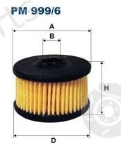  FILTRON part PM999/6 (PM9996) Fuel filter