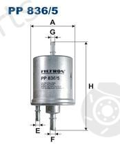  FILTRON part PP836/5 (PP8365) Fuel filter