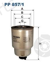  FILTRON part PP857/1 (PP8571) Fuel filter