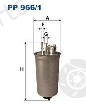  FILTRON part PP966/1 (PP9661) Fuel filter