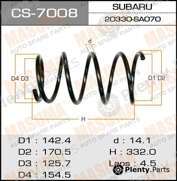  MASUMA part CS7008 Replacement part