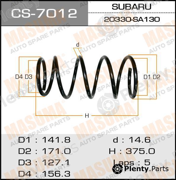  MASUMA part CS7012 Replacement part