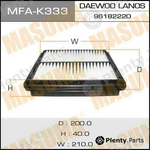  MASUMA part MFAK333 Replacement part