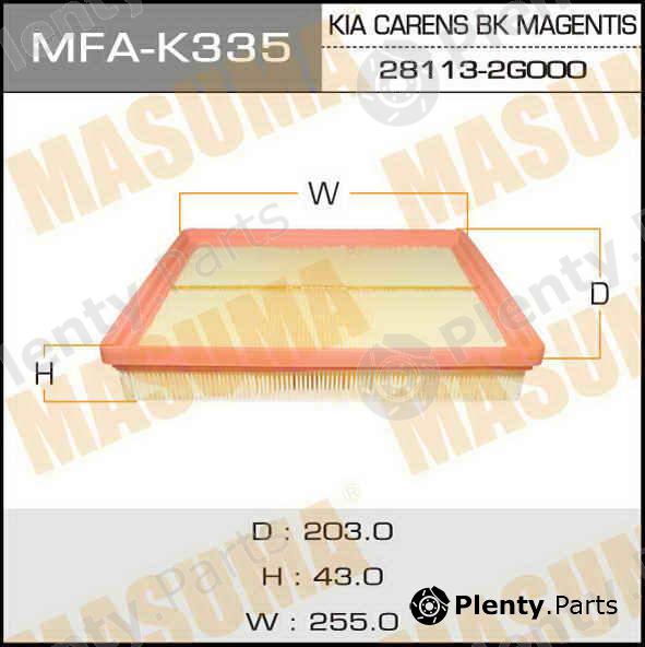  MASUMA part MFAK335 Replacement part