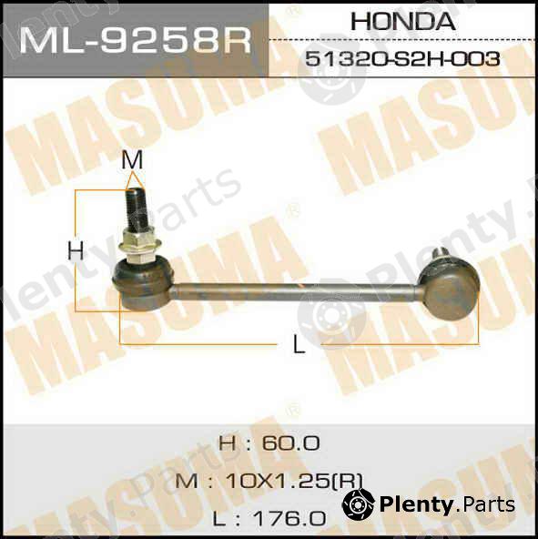  MASUMA part ML-9258R (ML9258R) Replacement part