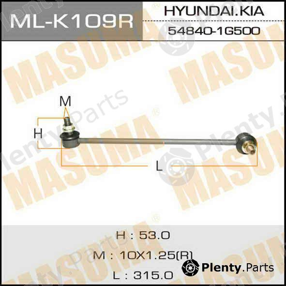  MASUMA part ML-K109R (MLK109R) Replacement part
