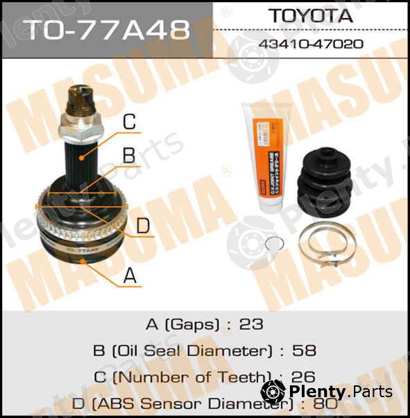  MASUMA part TO77A48 Replacement part