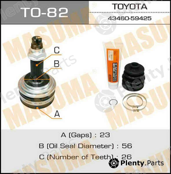  MASUMA part TO82 Replacement part