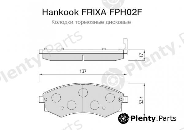  HANKOOK part FPH02F Brake Pad Set, disc brake