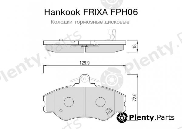  HANKOOK part FPH06 Brake Pad Set, disc brake