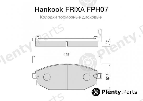  HANKOOK part FPH07 Brake Pad Set, disc brake