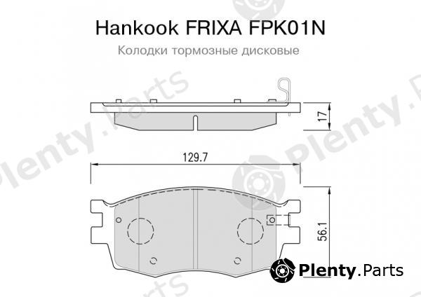  HANKOOK part FPK01N Brake Pad Set, disc brake