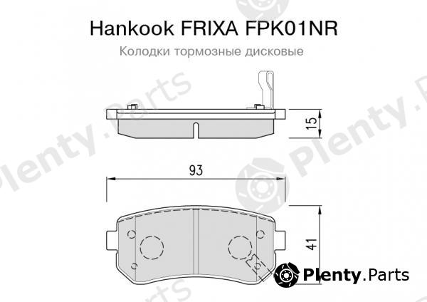  HANKOOK part FPK01NR Brake Pad Set, disc brake