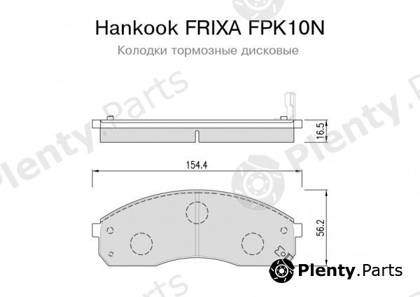  HANKOOK part FPK10N Brake Pad Set, disc brake