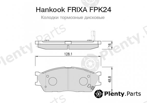 HANKOOK part FPK24 Brake Pad Set, disc brake
