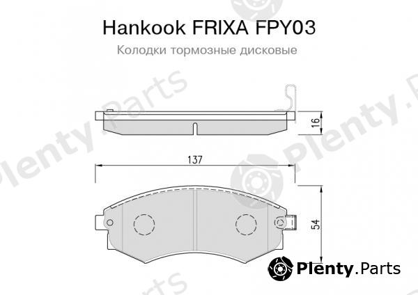 HANKOOK part FPY03 Replacement part