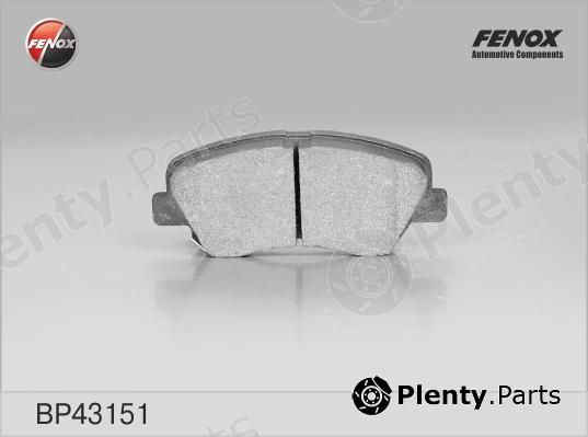  FENOX part BP43151 Brake Pad Set, disc brake
