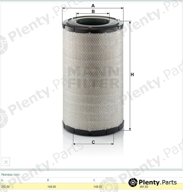  MANN-FILTER part C291290 Air Filter