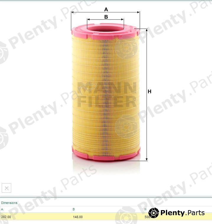  MANN-FILTER part C291366/1 (C2913661) Air Filter