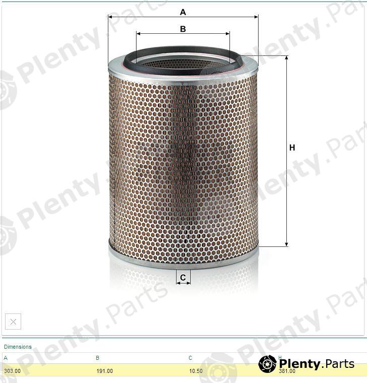  MANN-FILTER part C30703 Air Filter