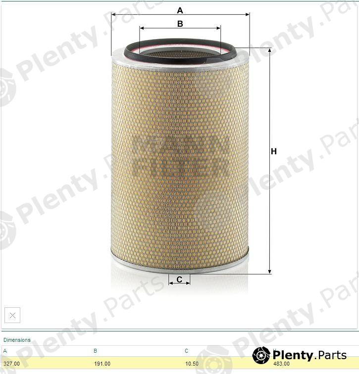  MANN-FILTER part C331840 Air Filter