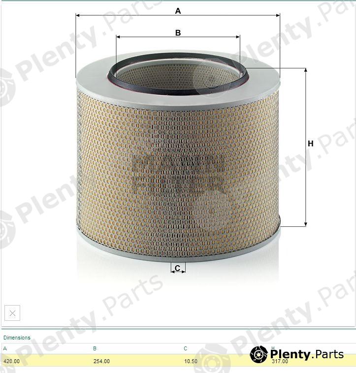  MANN-FILTER part C421729 Air Filter