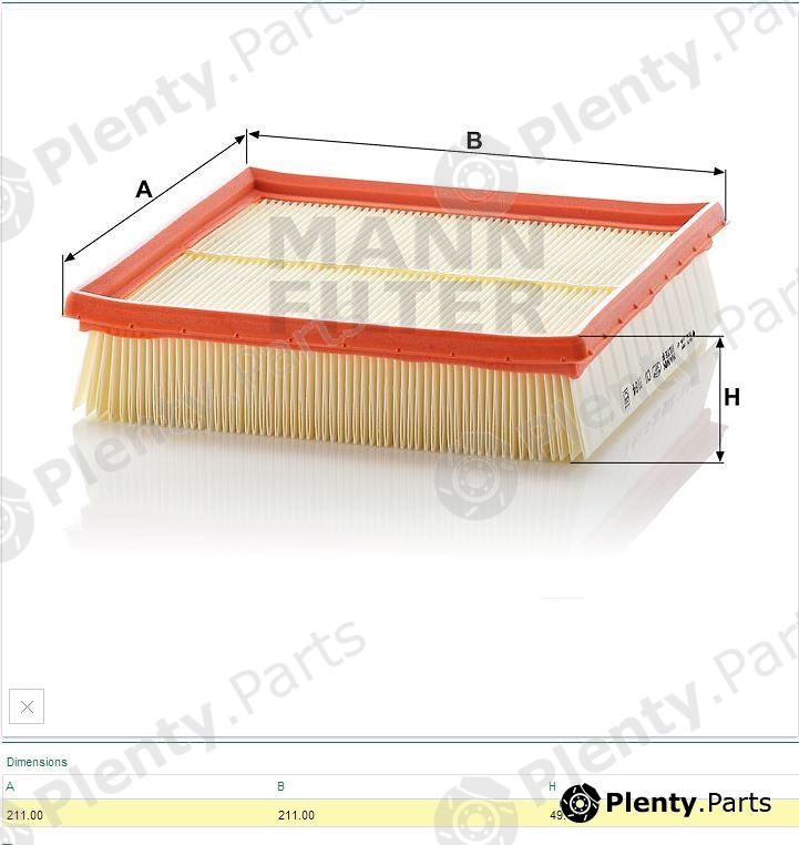  MANN-FILTER part CU2184 Filter, interior air