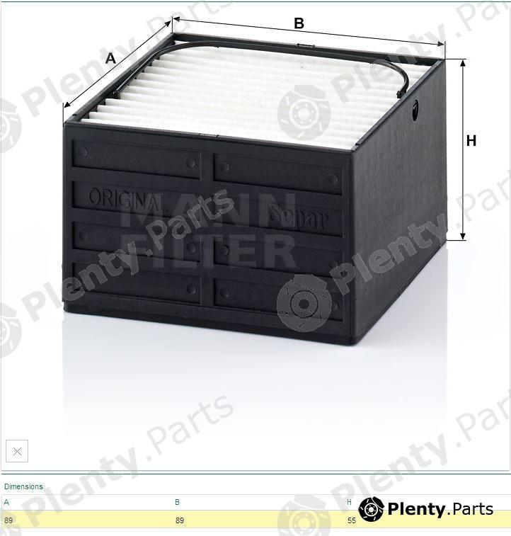  MANN-FILTER part PU911 Fuel filter