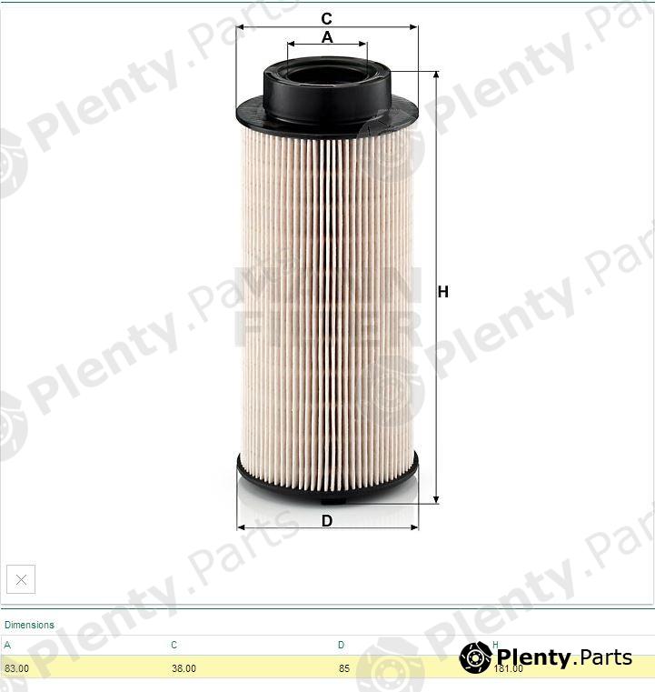  MANN-FILTER part PU941x (PU941X) Fuel filter
