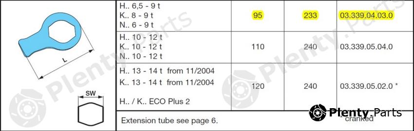 Genuine BPW part 03.339.04.03.0 (0333904030) Replacement part