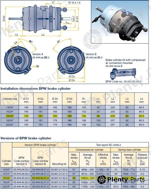 Genuine BPW part 05.444.40.01.0 (0544440010) Replacement part