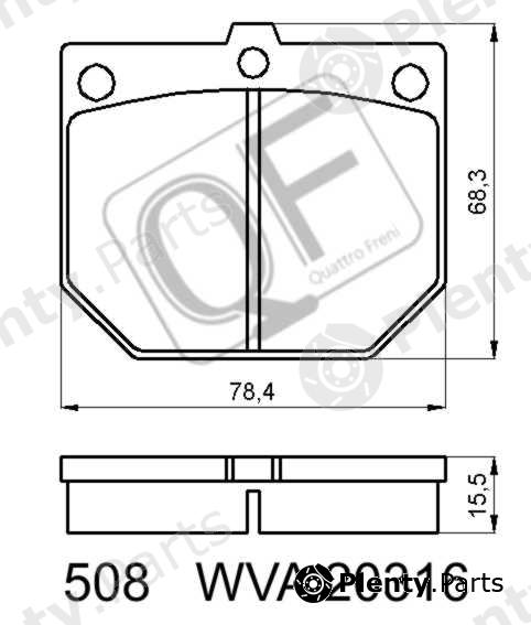  QUATTRO FRENI part QF50800 Replacement part