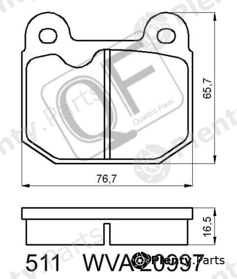  QUATTRO FRENI part QF51100 Replacement part