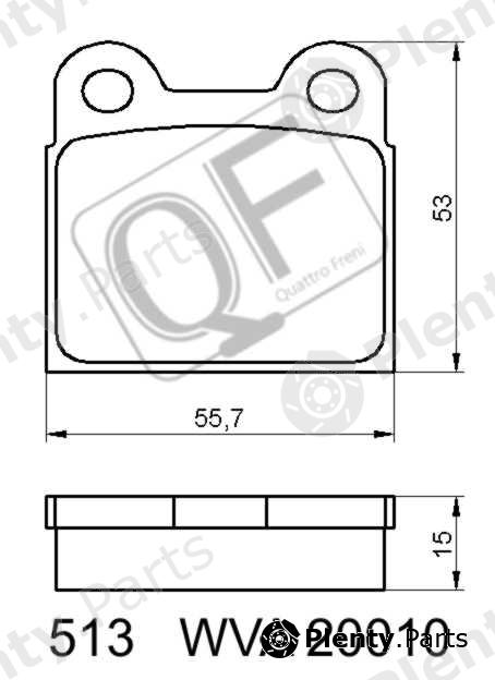  QUATTRO FRENI part QF51300 Replacement part