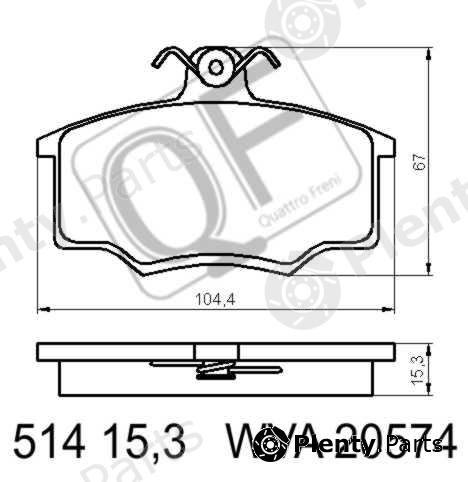  QUATTRO FRENI part QF51400153 Replacement part