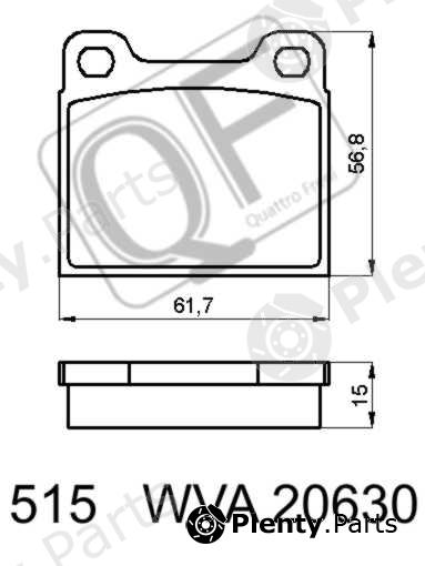  QUATTRO FRENI part QF51500 Replacement part